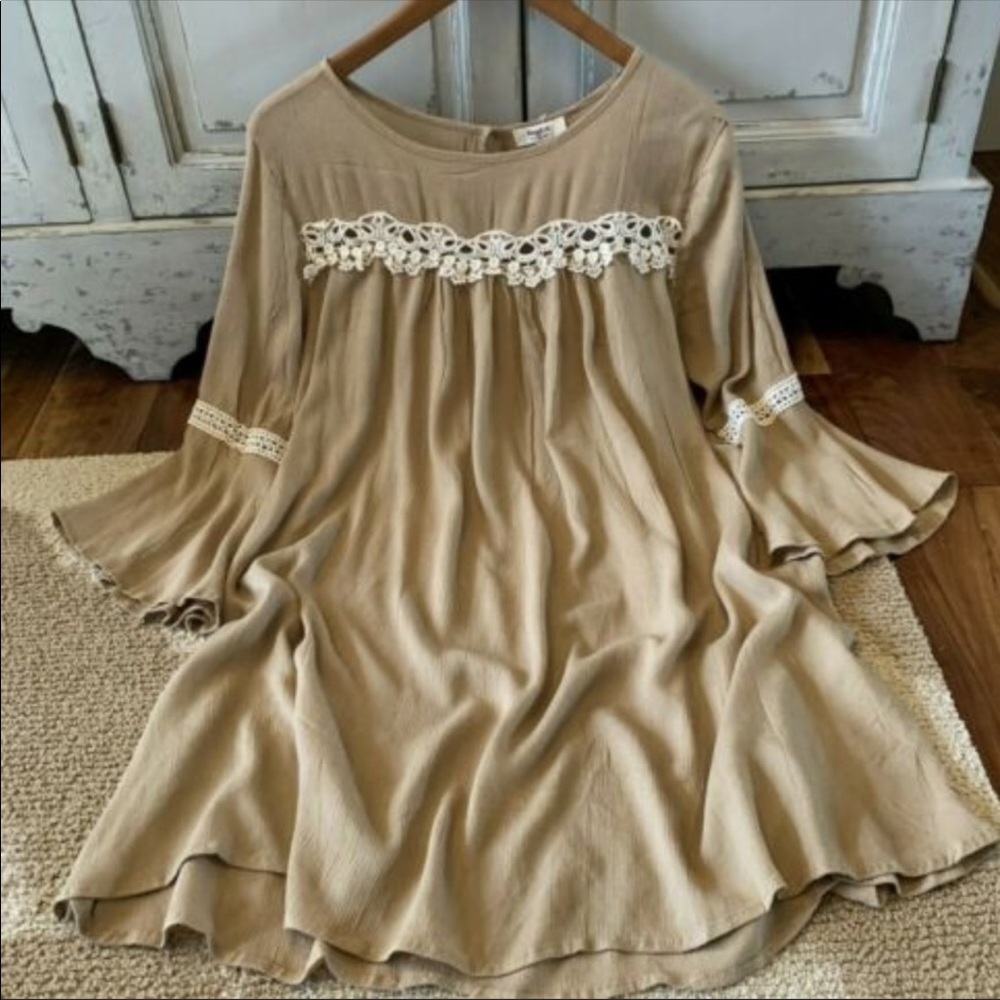Bohemian Lace Tunic Dress